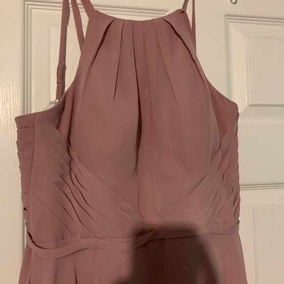 Azazie vintage mauve bridesmaid dress size 8 - Picture 2 of 3
